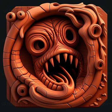 3D model Worms game (STL)